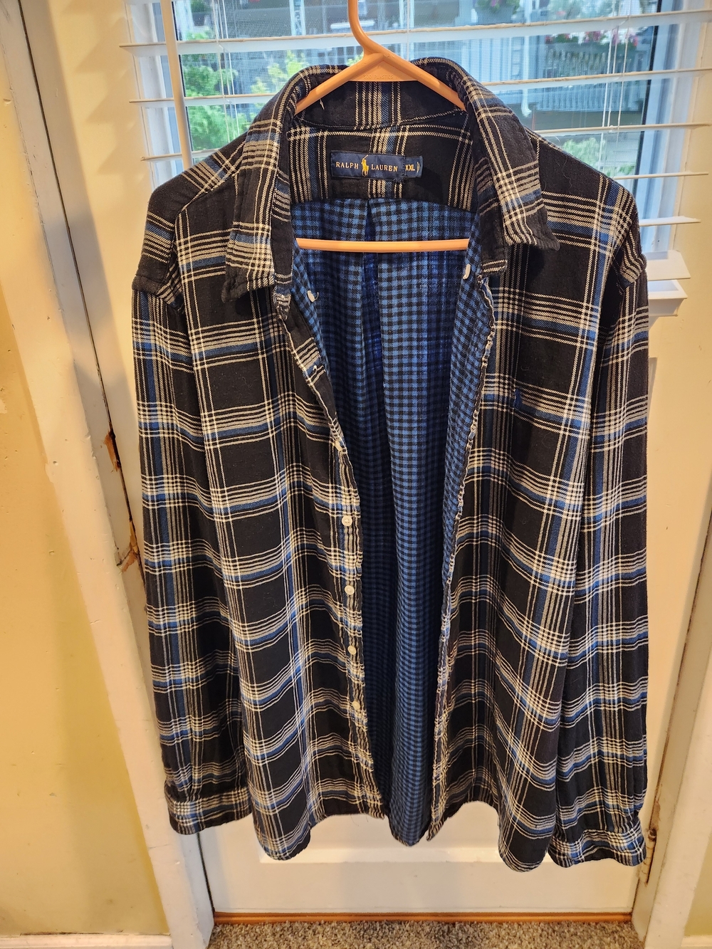 Ralph Lauren Polo Plaid Button-Up Light Weight Jacket  Men Size XXL